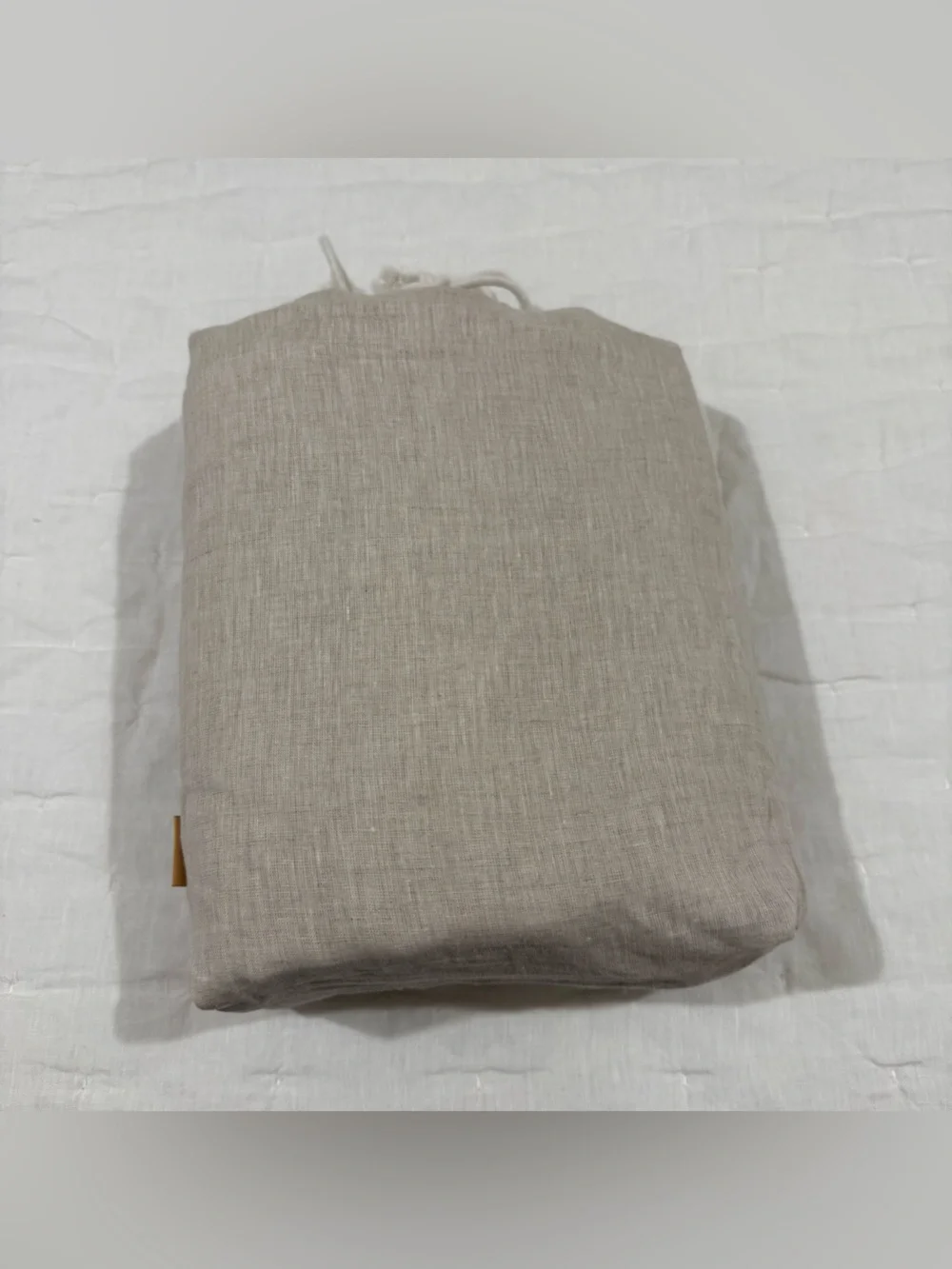 New Quince European Linen Chambray Duvet Cover Set Full/Queen MSRP $204 Natural